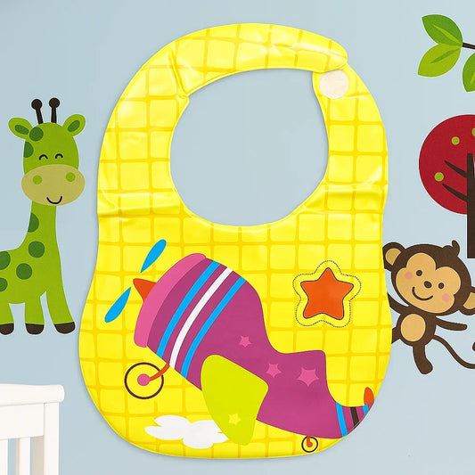 Baby Bib - Yellow - Aeroplane