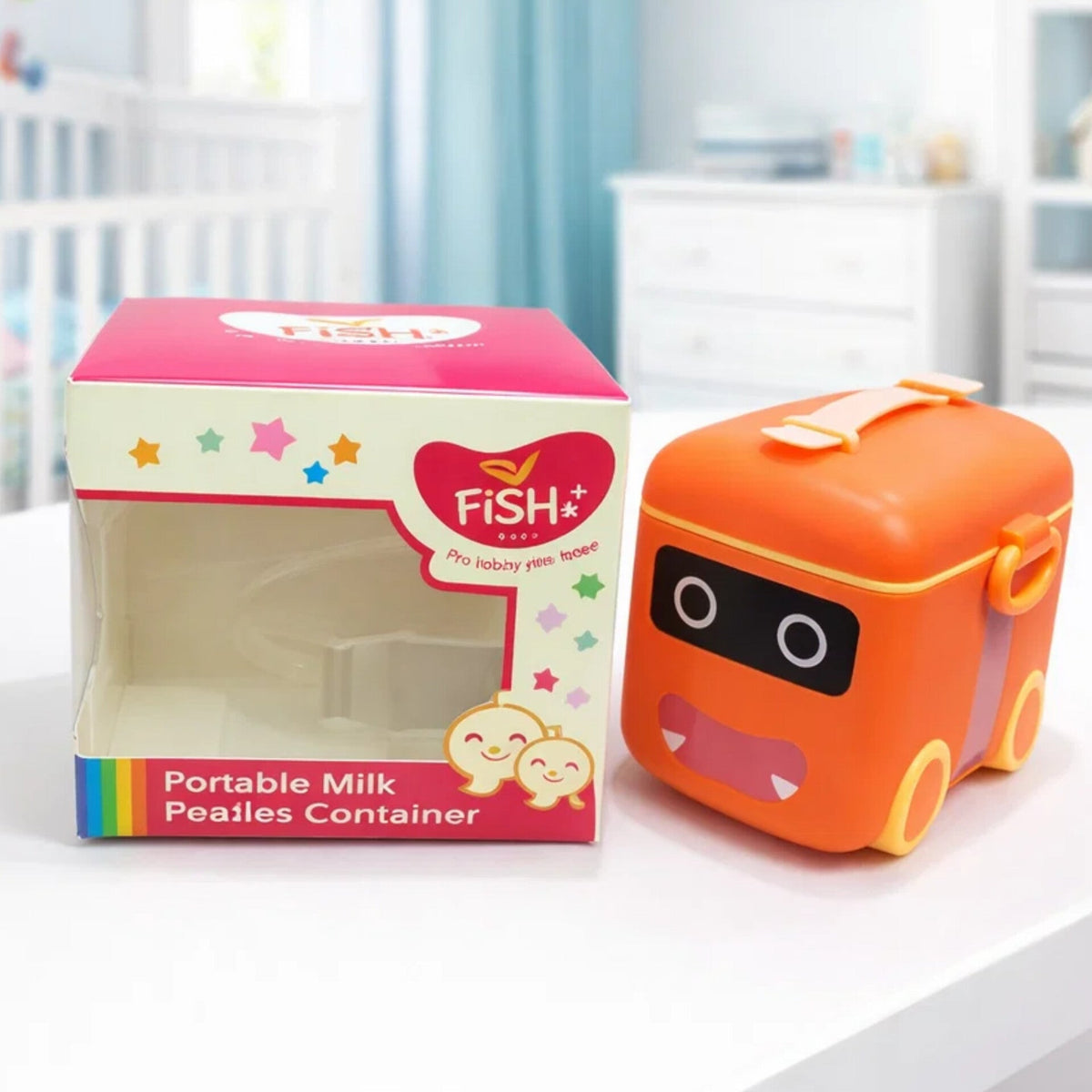 Fish - Milk Container - Bus - Orange