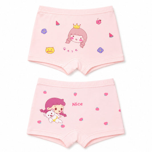 Pack of 2 - Printed - Girl's Boxers - Mix Characters - China