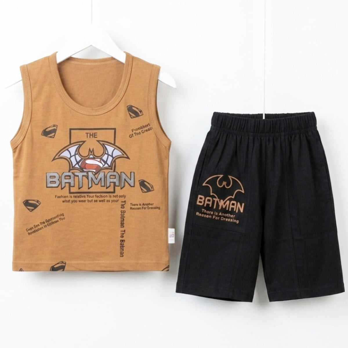 TT - Cotton Jersey - Sando & Short - Brown - BATMAN