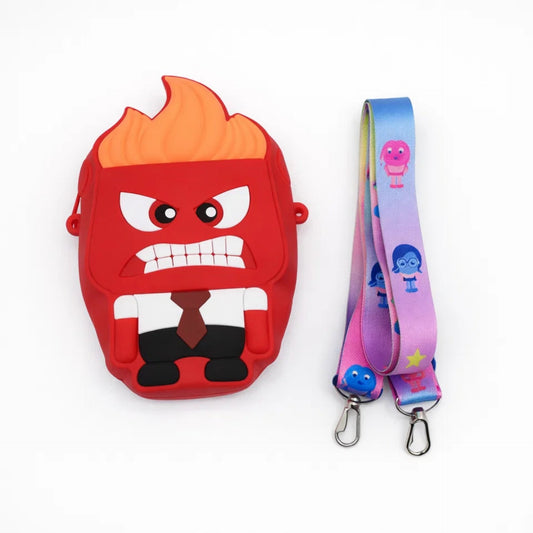 Girl's - Fashion Silicon Pouch - Red - Character - 49312