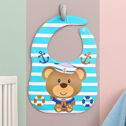 Baby Bib - Blue - Bear