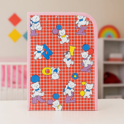 Diaper Changing Sheet - Mini - Pink - Alphabets