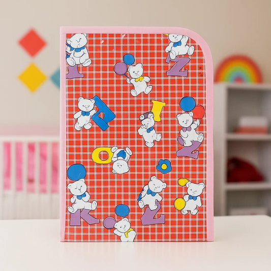 Diaper Changing Sheet - Mini - Pink - Alphabets