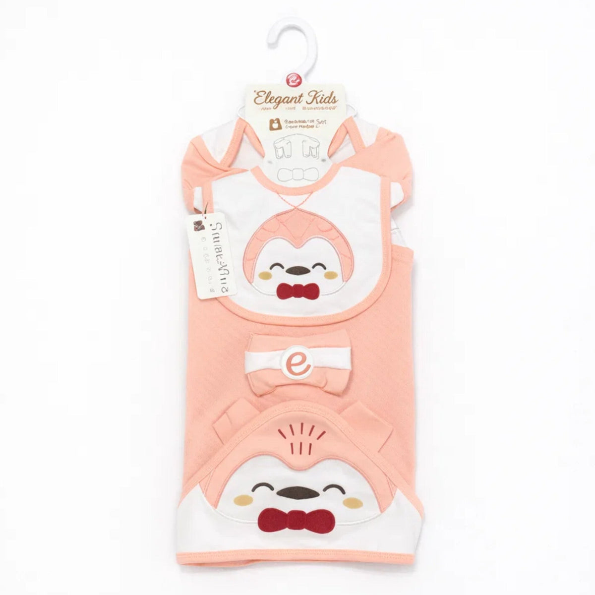 EK - Cotton Interlock - 10 Pieces - Penguin - Starter Set - Pink