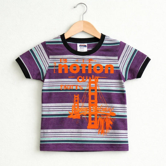 GT - Short Sleeve - Round Neck - T-Shirt - Blue & Purple - Motion