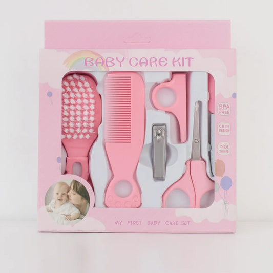 5 Pieces - Baby Care Kit - Pink