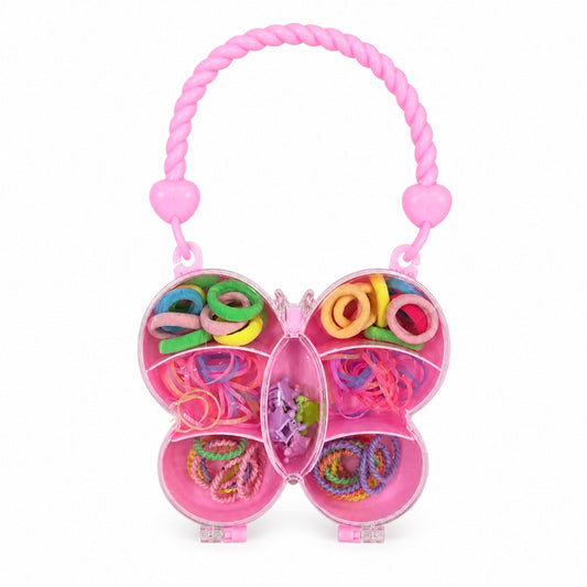 Butterfly Shaped - Girl's Accessory Set - Ponies Catchers Bands
