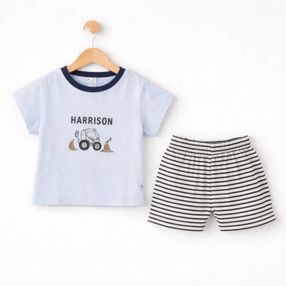 Sarah Aly - T-Shirt & Short - Blue - Harrison - China