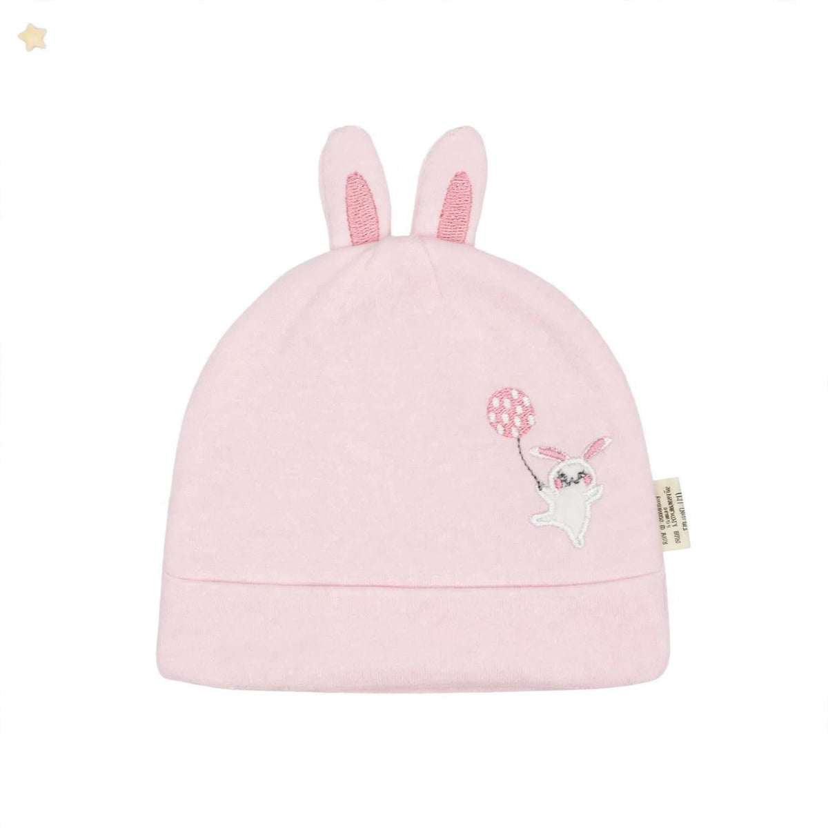 Imported Soft Winter Cap - Rabbit Pink –  (0–3 Months)