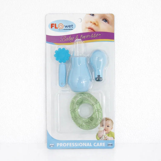 Flower Baby - 4 Pieces - Accessories Set - Blue