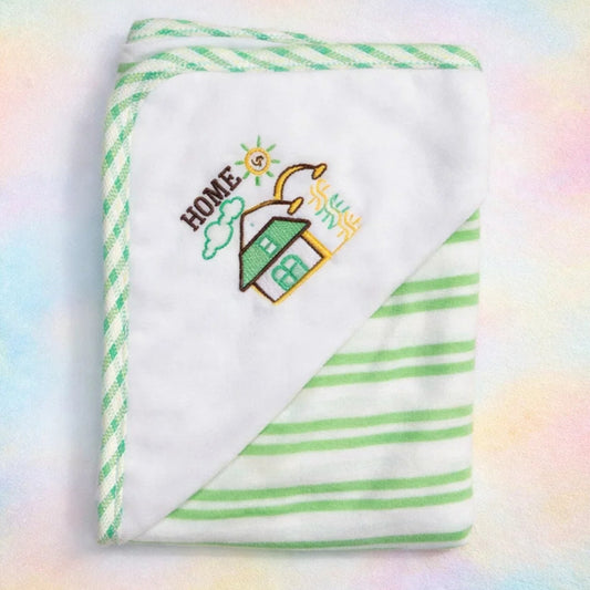 B&B - Bath Towel - Green - Stripes