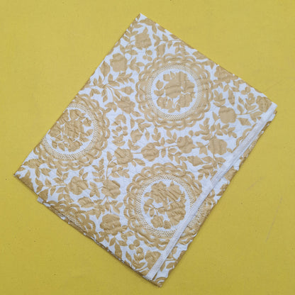 Diaper Changing Sheet - Brown - Flowers & Leaves