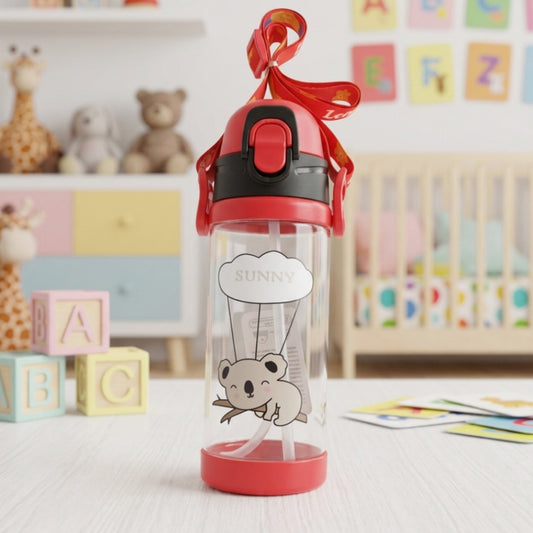 Sunny Koala - Straw Sippy Cup - Red - 380 ML