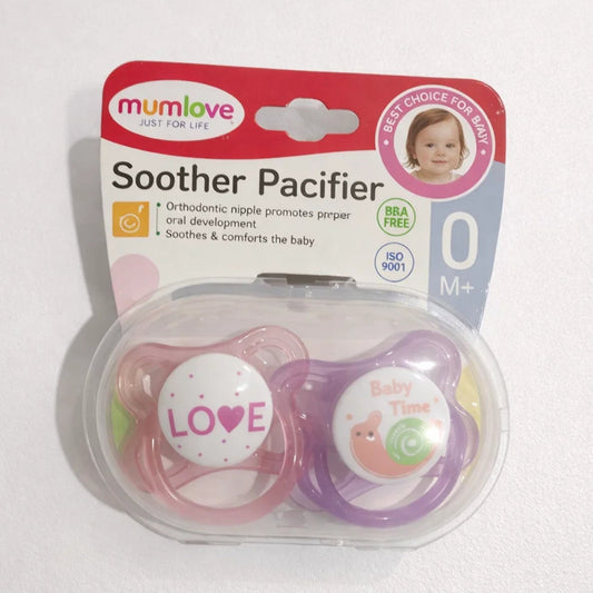 Mumlove - Pack of 2 - Soother Pacifiers - Love & Time