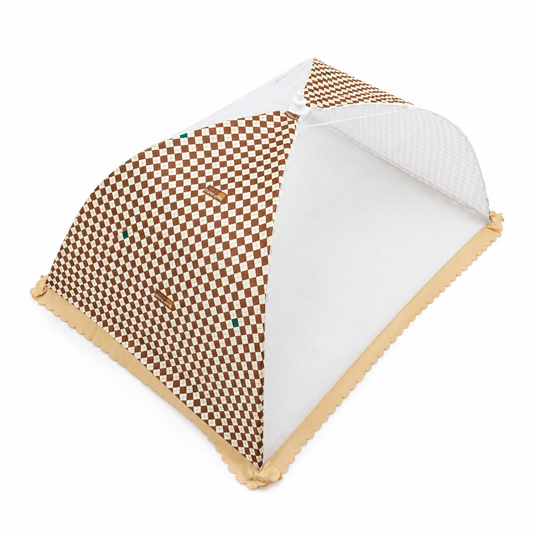 Foldable Umbrella Mosquito Net - Brown - Box