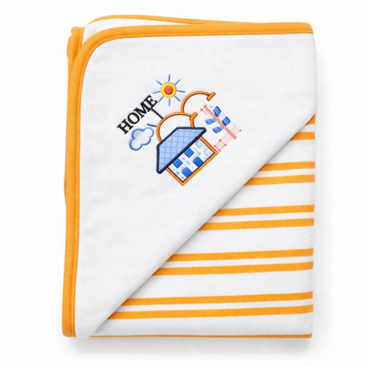 B&B - Bath Towel - Peach - Stripes