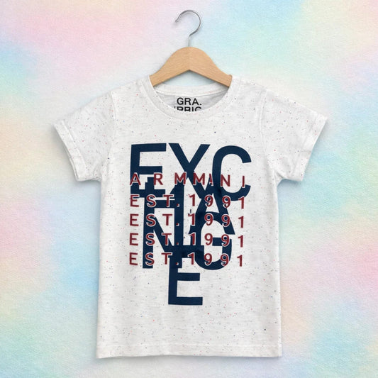 GT - Short Sleeve - Round Neck - T-Shirt - White - Exchange