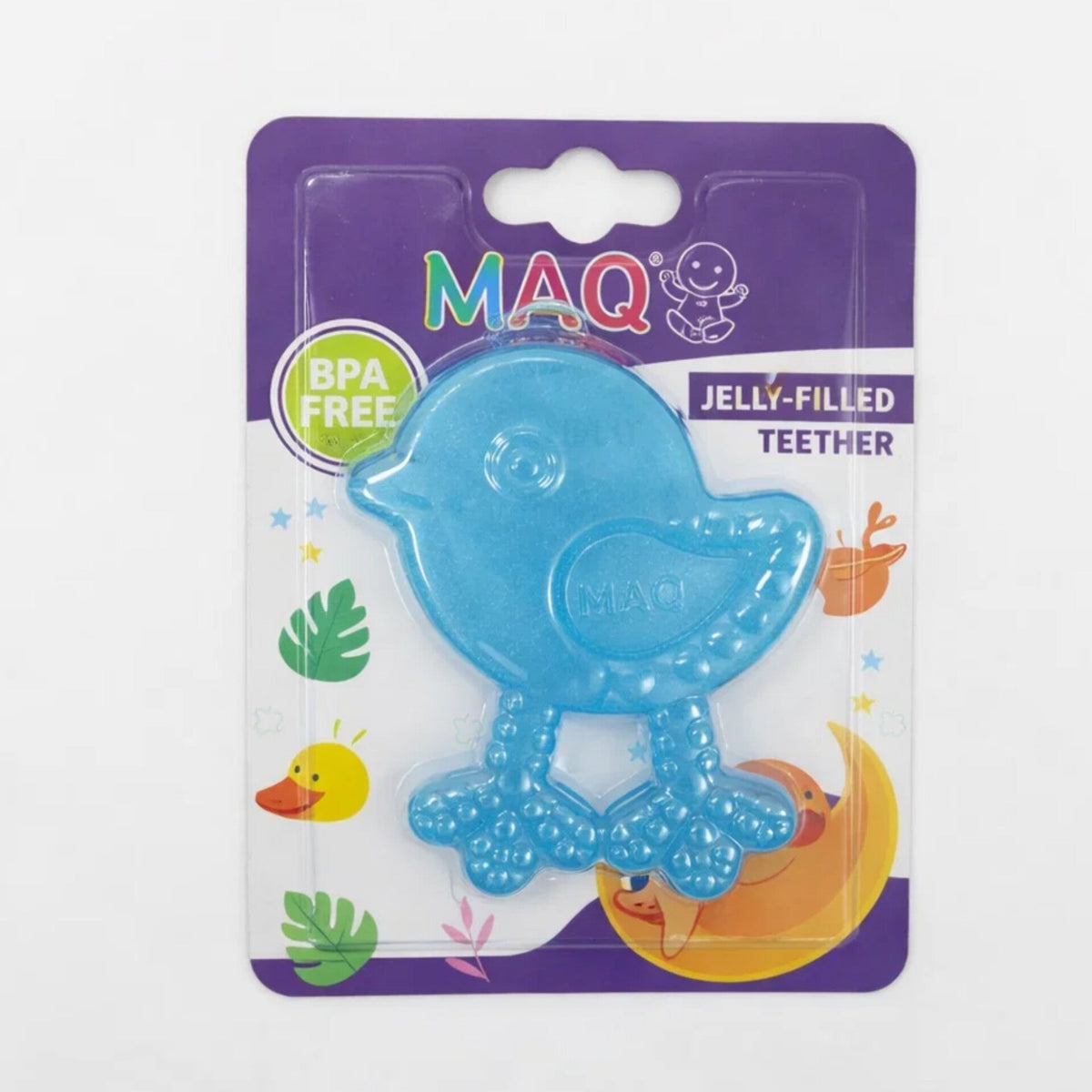 MAQ - Jelly Filled Teether - Blue - Bird