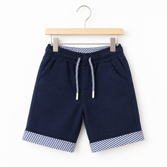 Born 61 - Denim Shorts - Navy - (2-10Y)