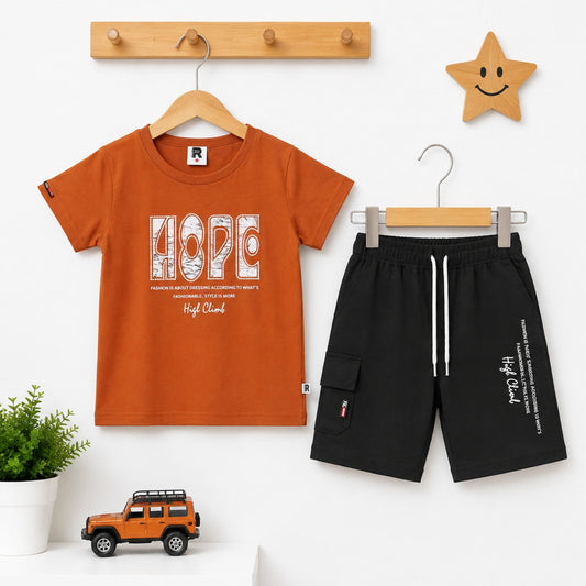 KW - T-Shirt & Short - Rust - Hope