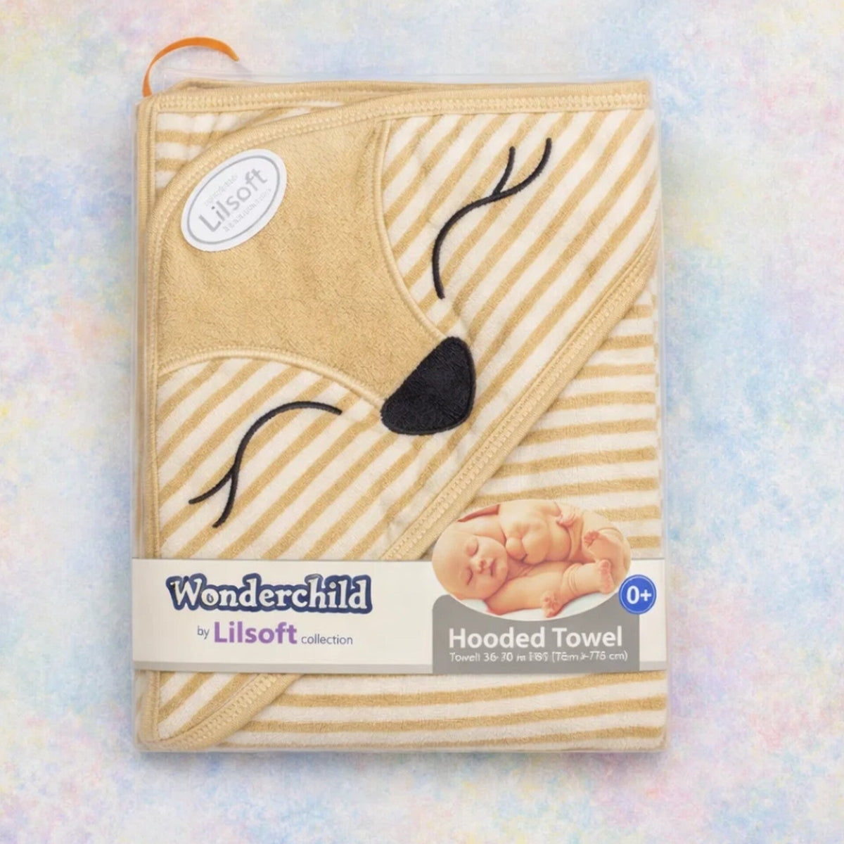 Lilsoft - Bath Towel - Brown - Eyes