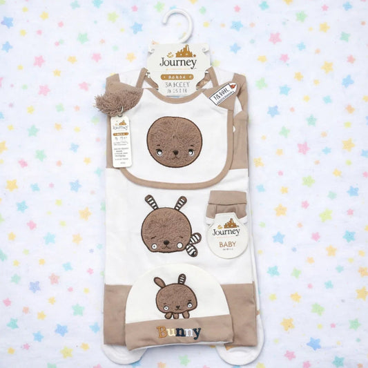 JL - Cotton Interlock - 8 Pieces - Bunny - Starter Set - Chocolate