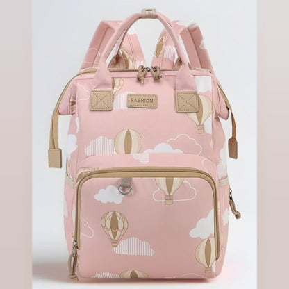 Fashion - Waterproof Diaper Backpack - Clouds & Balloons
