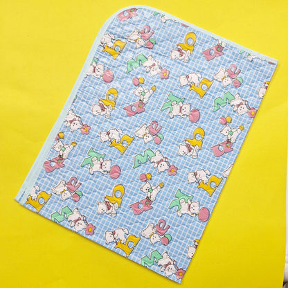 Diaper Changing Sheet - Large - Blue - Alphabets