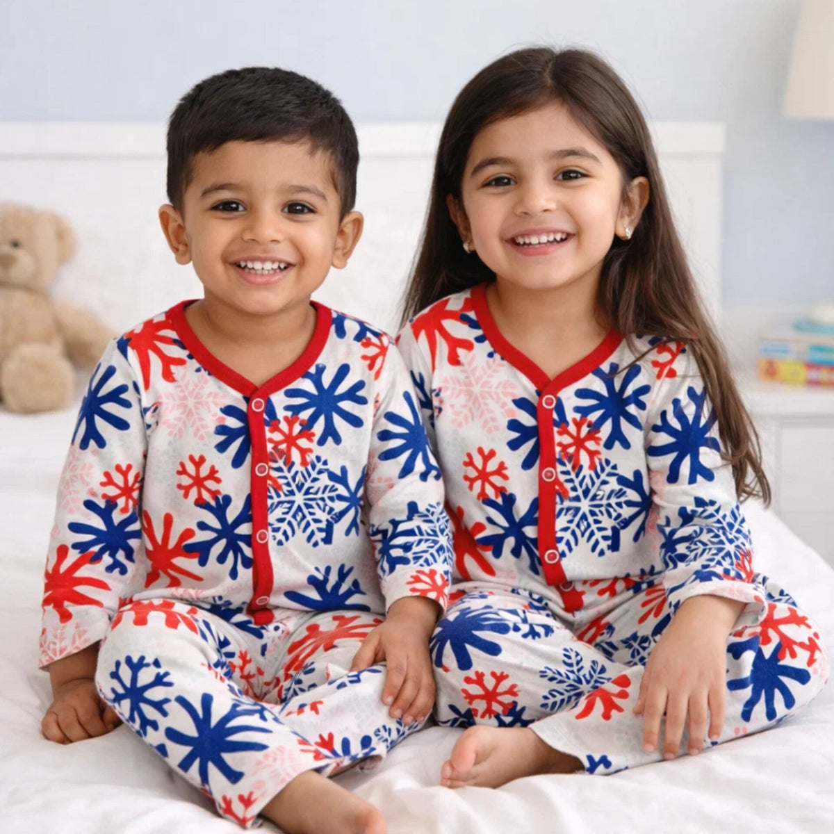 TBS - Cotton Jersey - Night Suit - Red - Freeze - 26