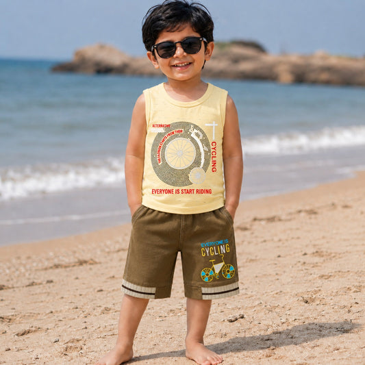 TT - Cotton Jersey - Sando & Short - Yellow - Control