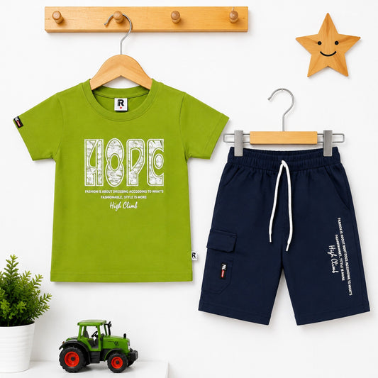 KW - T-Shirt & Short - Green - Hope