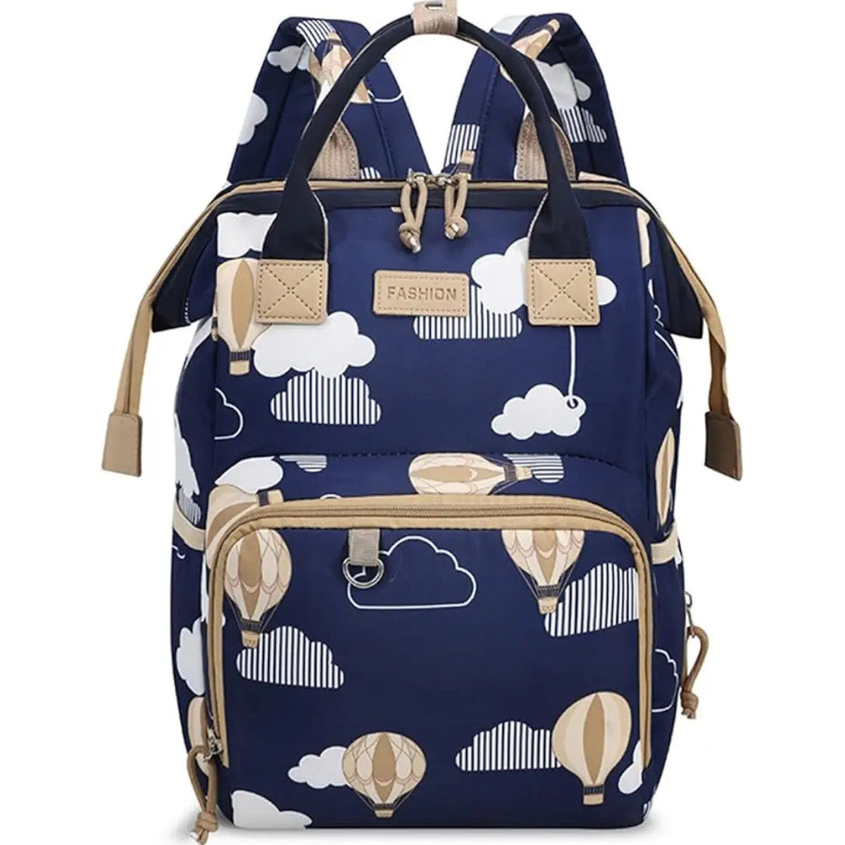 Fashion - Waterproof Diaper Backpack - Clouds & Balloons