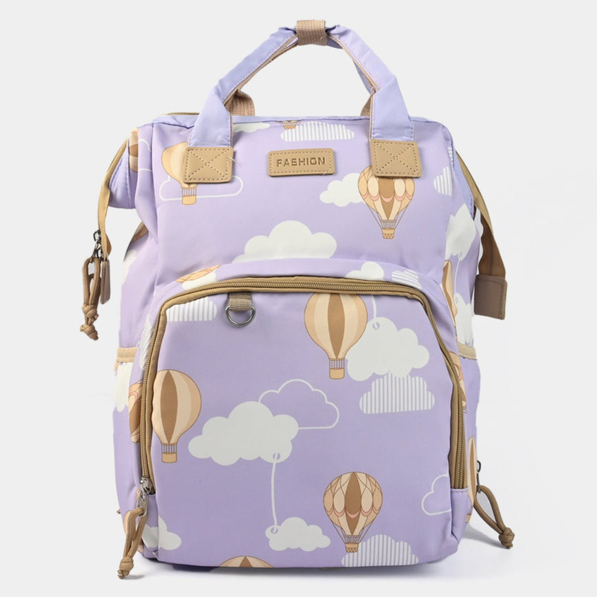 Fashion - Waterproof Diaper Backpack - Clouds & Balloons