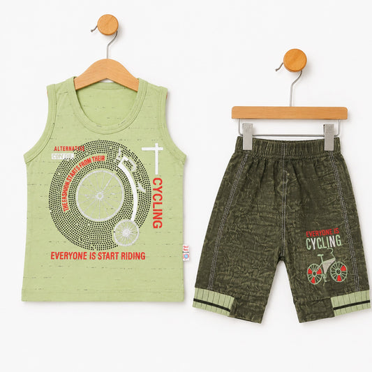 TT - Cotton Jersey - Sando & Short - Light Green - Control
