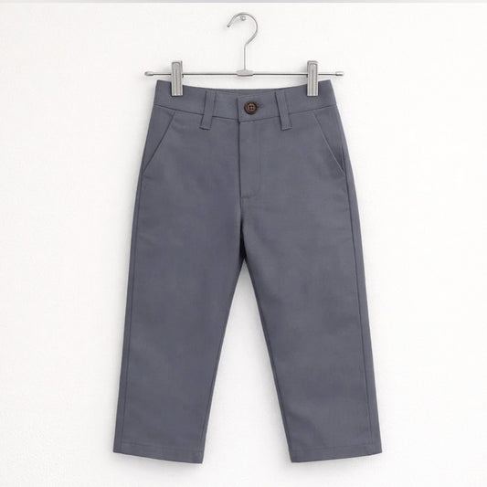 Yohan - Cotton Pant - Greyish Blue - (1-8Y)