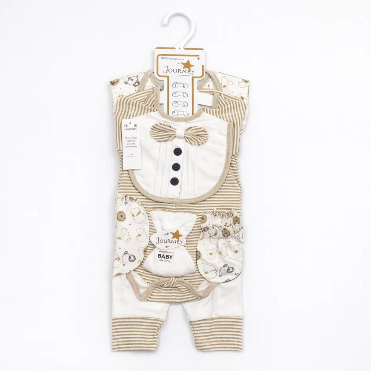 JL - Cotton Interlock - 10 Pieces - Bow Lining - Starter Set - Brown