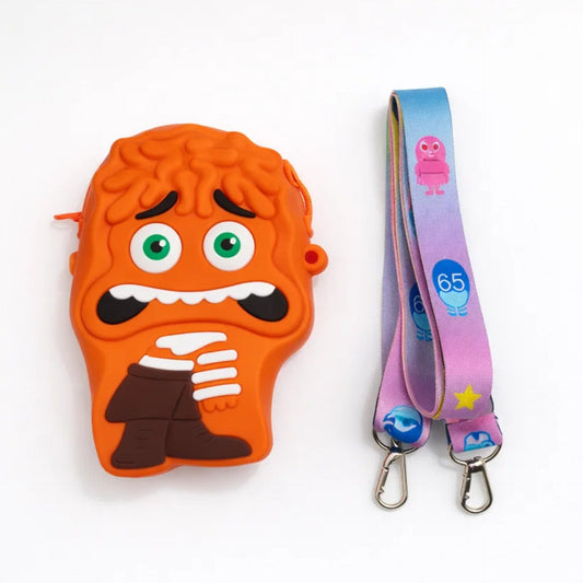 Girl's - Fashion Silicon Pouch - Orange - Character - 49312