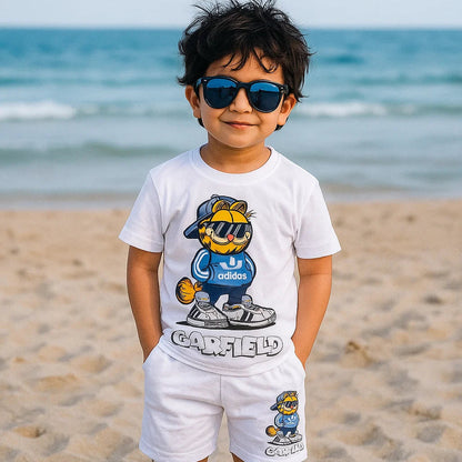 TBS_BRL - T-Shirt & Shorts - White - Car Field
