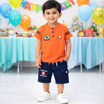 ZS - T-Shirt & Short - Peach - Future