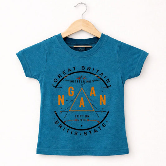 GT - Short Sleeve - Round Neck - T-Shirt - Sea Green - Britain