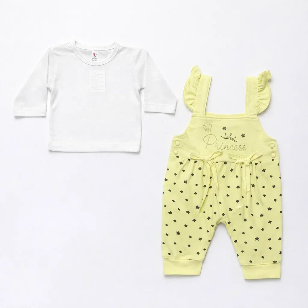 Fashion - 2 Pieces - Romper - Green - Princess - (0-3 Months)