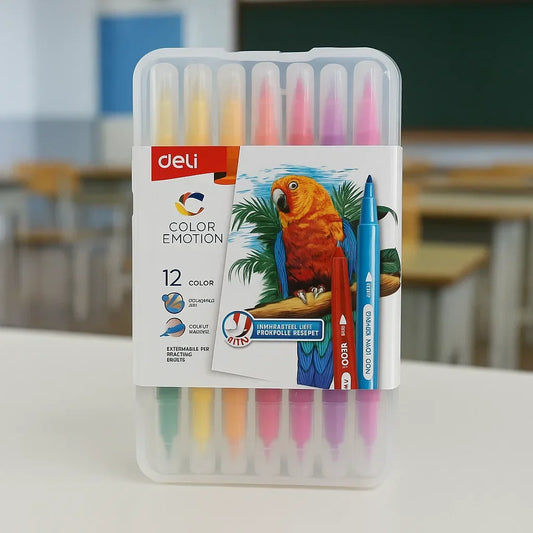 DELI - Color Emotion - Double Ended Color Pens - 9104