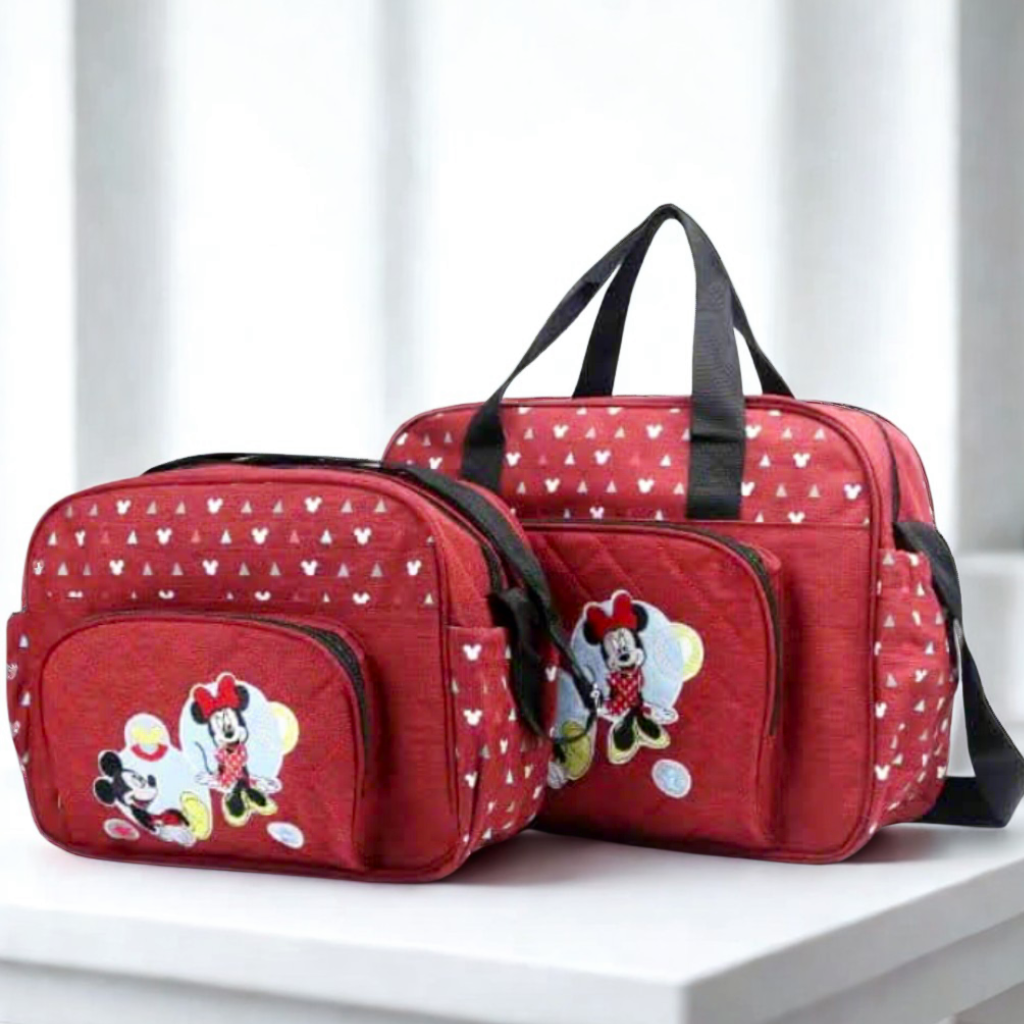 3 Pieces Mickey & Minnie Bag Set