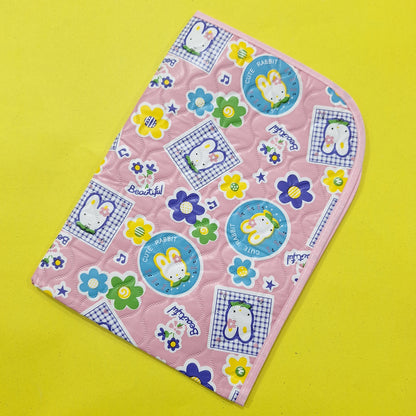 Diaper Changing Sheet - Mini - Pink - Cute Rabbit