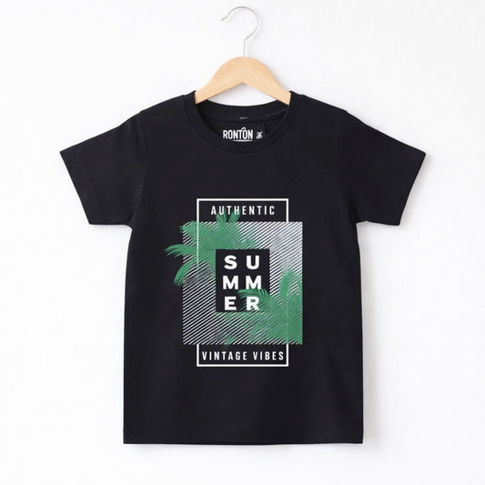Bonton - T-Shirt - Vintage Vibes - Black