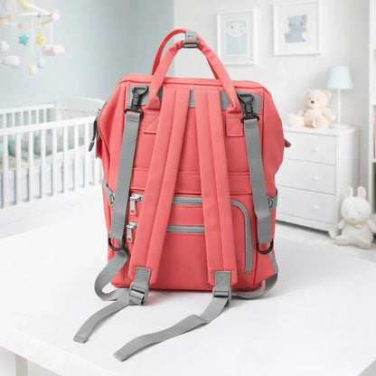 Cat - Waterproof Diaper Backpack - Pink