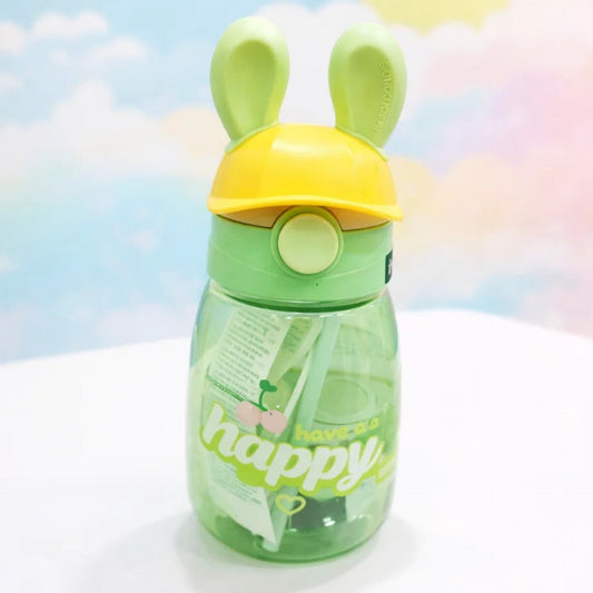 Happy - Straw Sippy Cup - Green - 550 ML