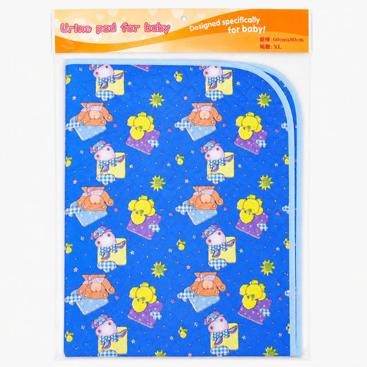 Diaper Changing Sheet - Large -  Dark Blue - Bear