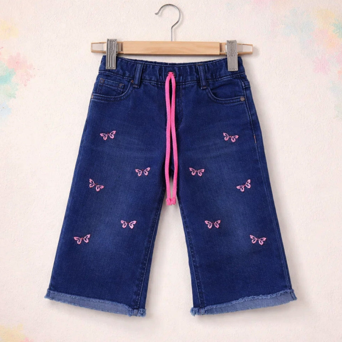 BRB - Bell Bottom - Jeans - Navy - Butterfly - (2-10Y)